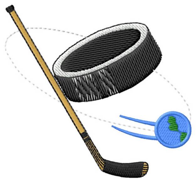 Picture of Hockey World Machine Embroidery Design
