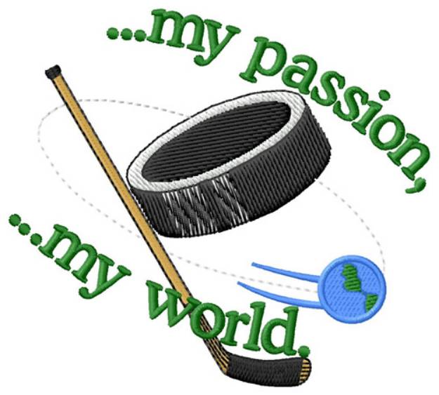 Picture of Hockey My Passion Machine Embroidery Design