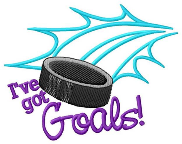 Picture of Ive Got Goals Machine Embroidery Design