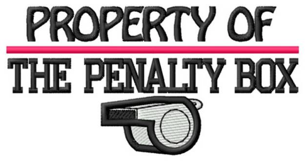 Picture of Property Of Penalty Box Machine Embroidery Design
