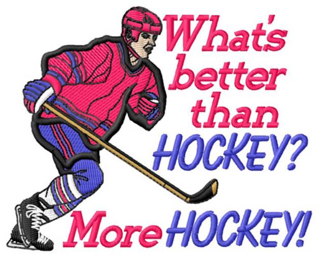 Picture of More Hockey Machine Embroidery Design