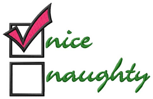 Picture of Nice List Machine Embroidery Design