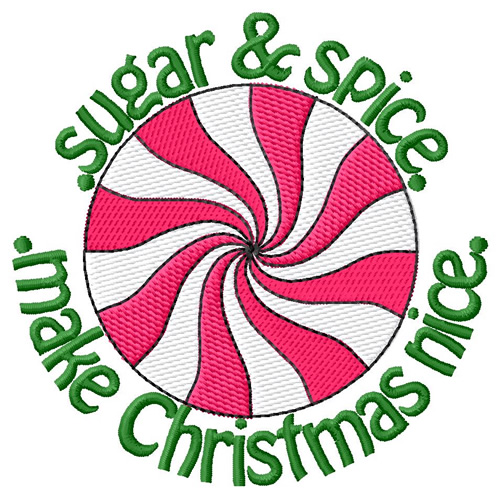 Sugar And Spice Machine Embroidery Design