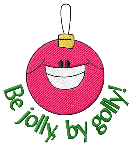 Be Jolly By Golly Machine Embroidery Design