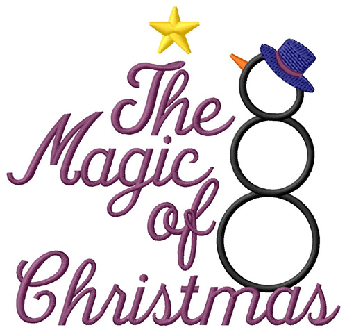 Magic Of Christmas Machine Embroidery Design