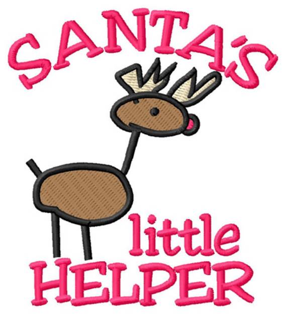 Picture of Santas Little Helper Machine Embroidery Design