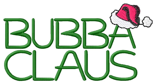 Bubba Claus Machine Embroidery Design