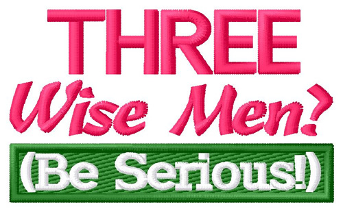 Three Wise Man Machine Embroidery Design