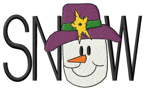 Snow Machine Embroidery Design