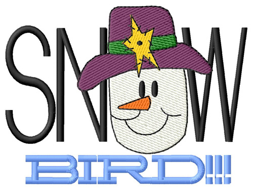 Snow Bird Machine Embroidery Design
