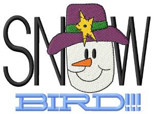 Picture of Snow Bird Machine Embroidery Design
