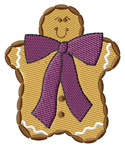 Gingerbread Cookie Machine Embroidery Design