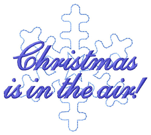 Christmas In The Air Machine Embroidery Design