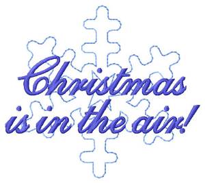 Picture of Christmas In The Air Machine Embroidery Design