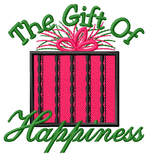 The Gift Of Happiness Machine Embroidery Design