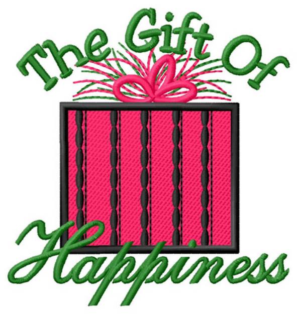 Picture of The Gift Of Happiness Machine Embroidery Design
