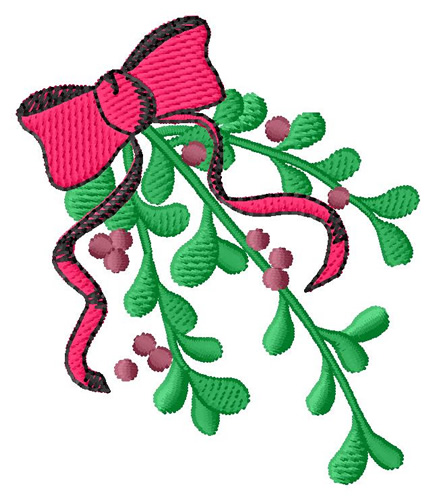 Mistletoe Machine Embroidery Design