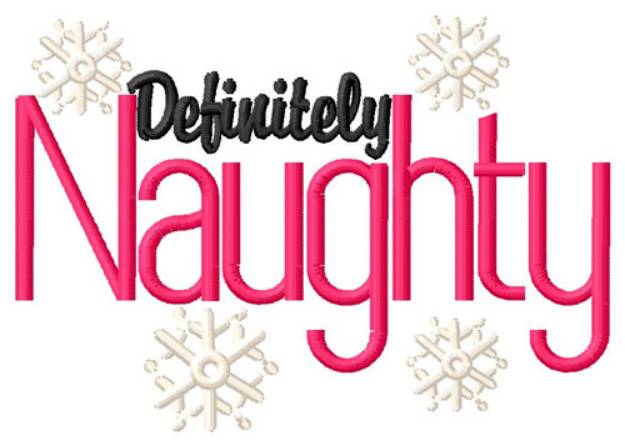 Picture of Definitely Naughty Machine Embroidery Design