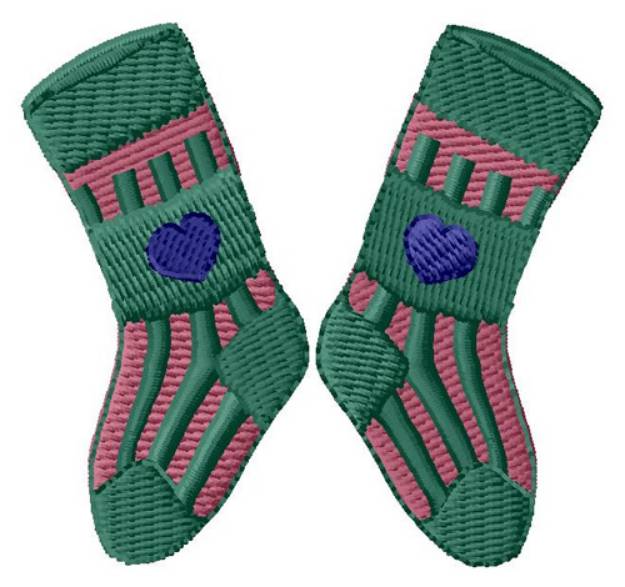 Picture of Winter Socks Machine Embroidery Design