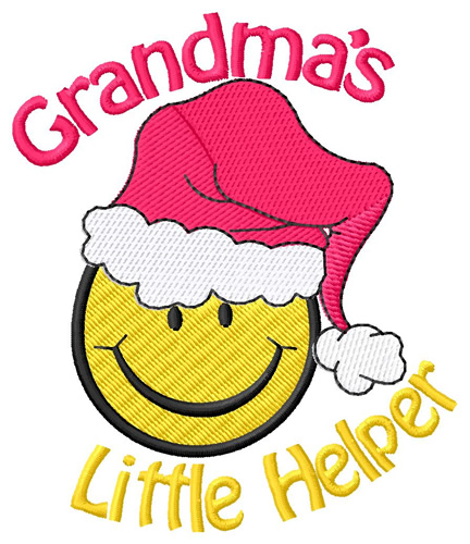 Grandmas Little Helper Machine Embroidery Design