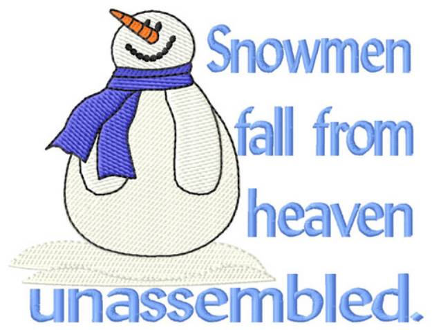 Picture of Snowmen Fall From Heaven Machine Embroidery Design