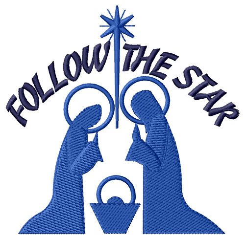 Follow The Star Machine Embroidery Design