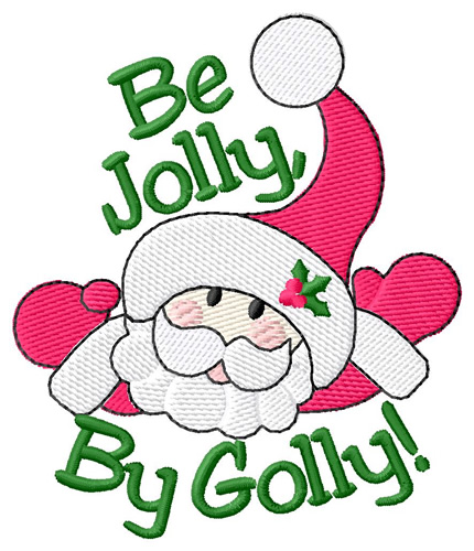 By Golly Be Jolly Machine Embroidery Design