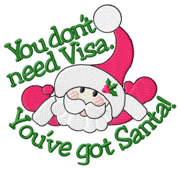Picture of Youve Got Santa Machine Embroidery Design