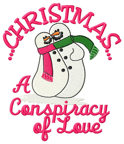 Conspiracy to Love Machine Embroidery Design