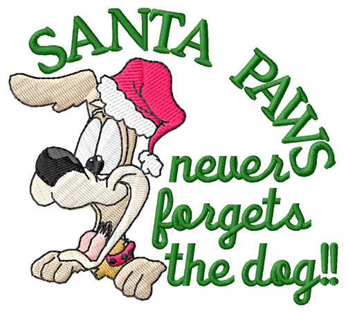Never Forget The Dog Machine Embroidery Design