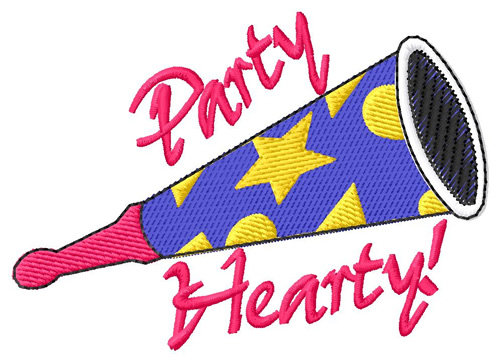 Party Hearty Machine Embroidery Design