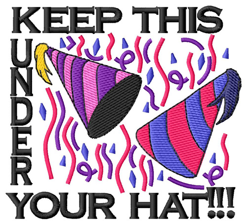 Under Your Hat Machine Embroidery Design