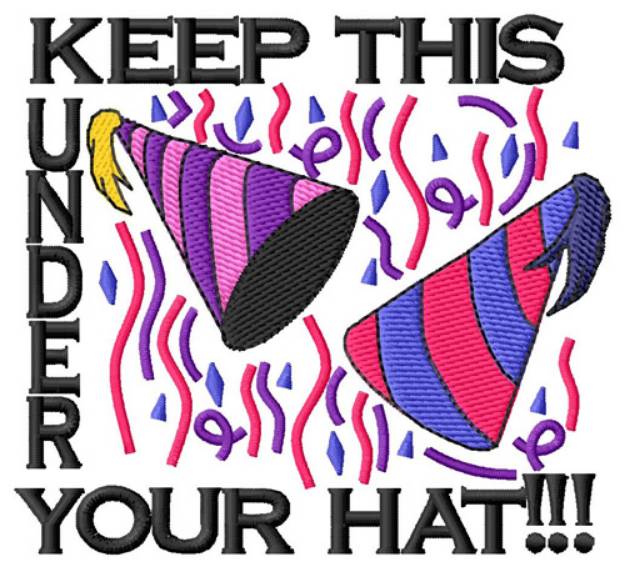 Picture of Under Your Hat Machine Embroidery Design