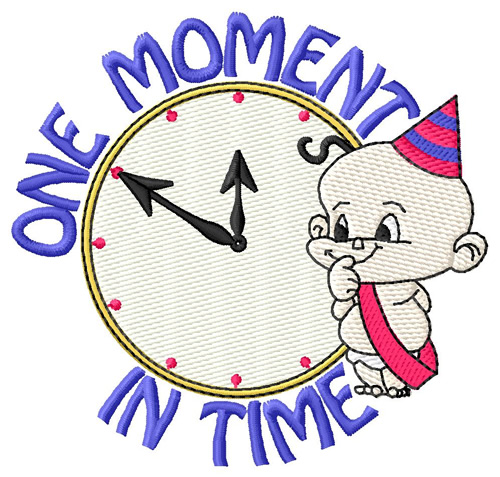 One Moment In Time Machine Embroidery Design