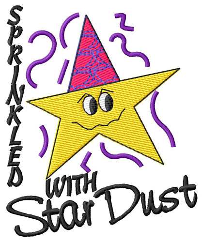 Star Dust Machine Embroidery Design