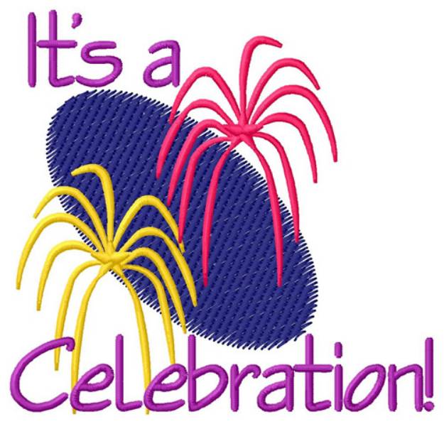 Picture of Its A Celebration Machine Embroidery Design