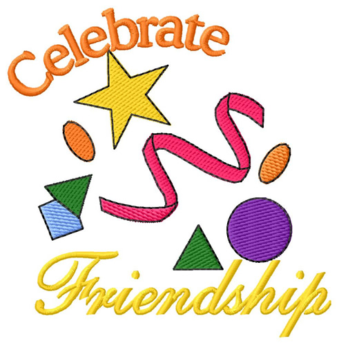 Celebrate Friendship Machine Embroidery Design