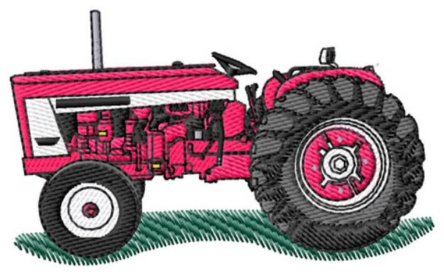 Picture of Classic Red Tractor Machine Embroidery Design