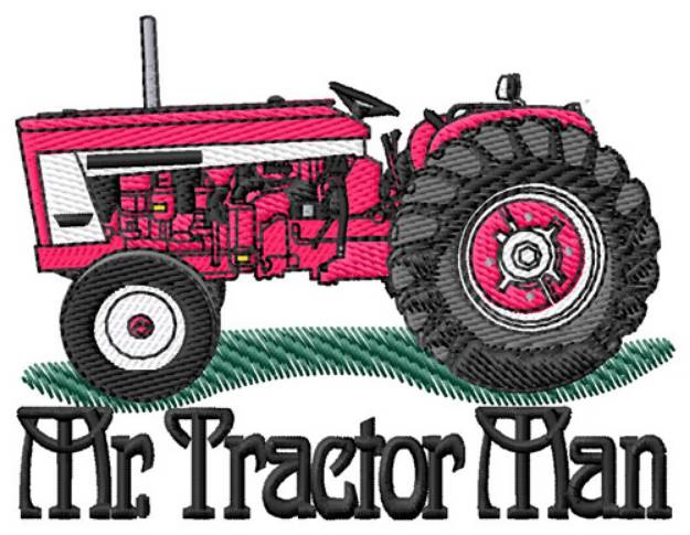 Picture of Mr.Tractor Man Machine Embroidery Design