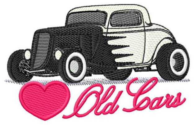 Picture of Love Old Cars Machine Embroidery Design