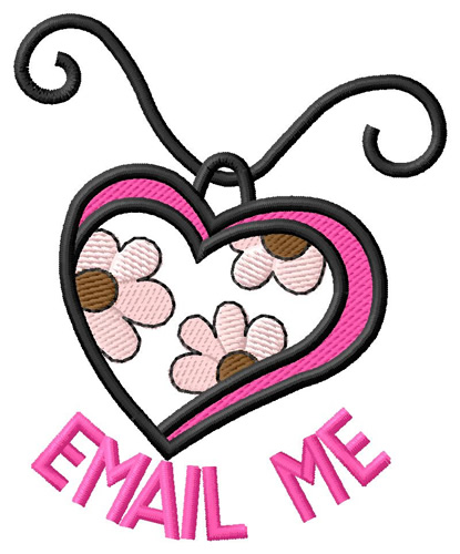 Email Me Machine Embroidery Design