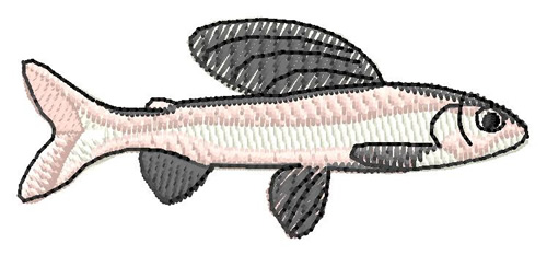 Arctic Grayling Machine Embroidery Design