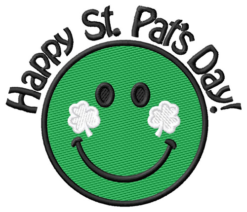 Happy St. Pats Day Machine Embroidery Design