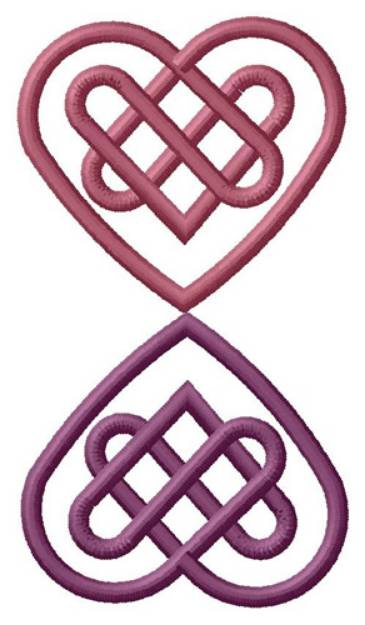 Picture of Celtic Hearts Machine Embroidery Design