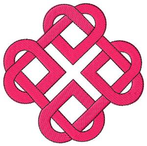 Picture of Celtic Hearts Machine Embroidery Design