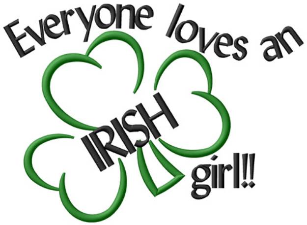 Picture of An Irish Girl Machine Embroidery Design