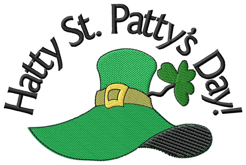 Hatty St Pattys Day Machine Embroidery Design