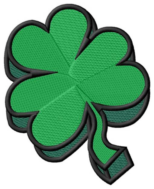 Picture of 3-D Shamrock Machine Embroidery Design