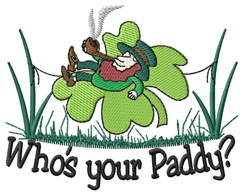 Whos Your Paddy? Machine Embroidery Design