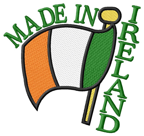 Made Iin Ireland Machine Embroidery Design